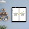 Customized Dual Rectangle with Black Frame Wall Clock Photo Print @₹599/-