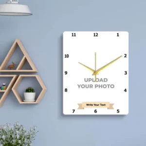 Customized Rectangle Wall Clock Photo Print @₹599/-