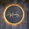 Backlit Acrylic Sign Board – “Morning” 9x9 Inch Design @₹1200/-