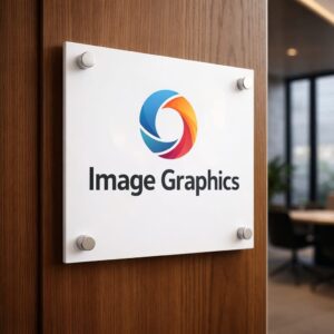 Office Logo Name Plate for Office, Restaurant and Shops (Acrylic), GST Name Plate in Acrylic 12 x 18 inch