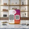 QR Code Stand for Shop | 2-in-1 Acrylic Tabletop Standee | Google Review & Instagram Follow Acrylic Stand